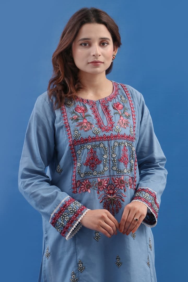 1 Piece Stitched, Fabric  Lawn kurti