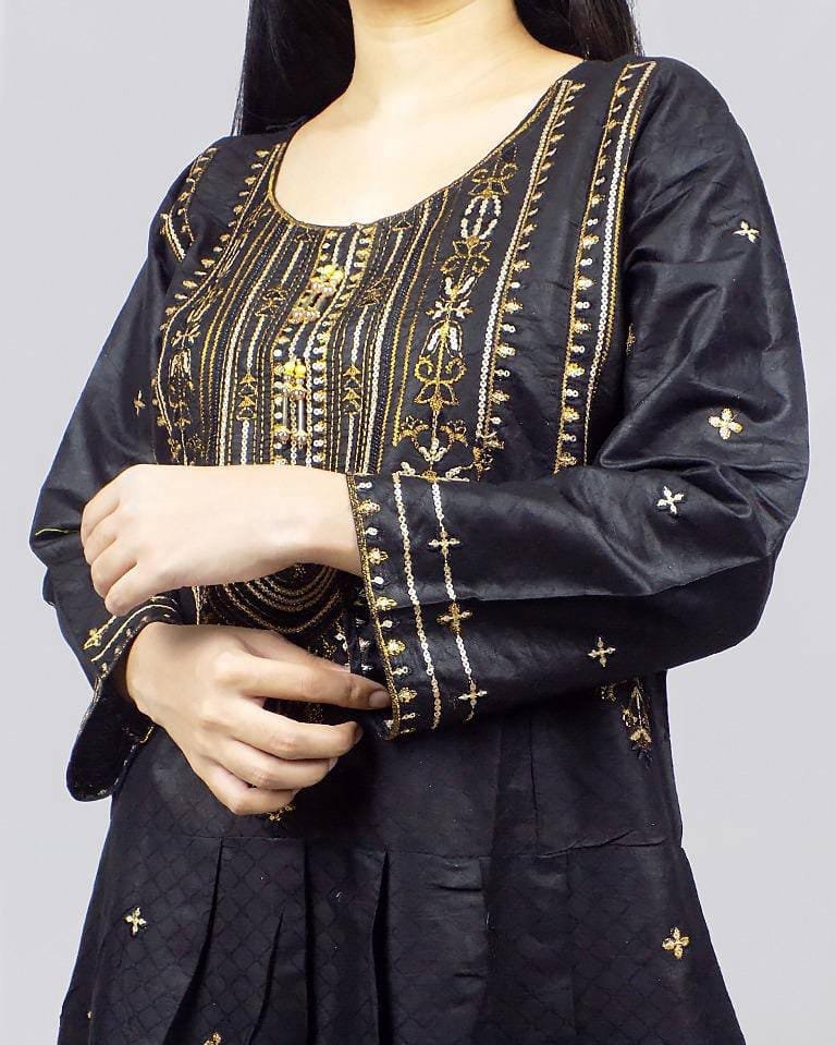 2 Pcs Stitched Cotton For Girls