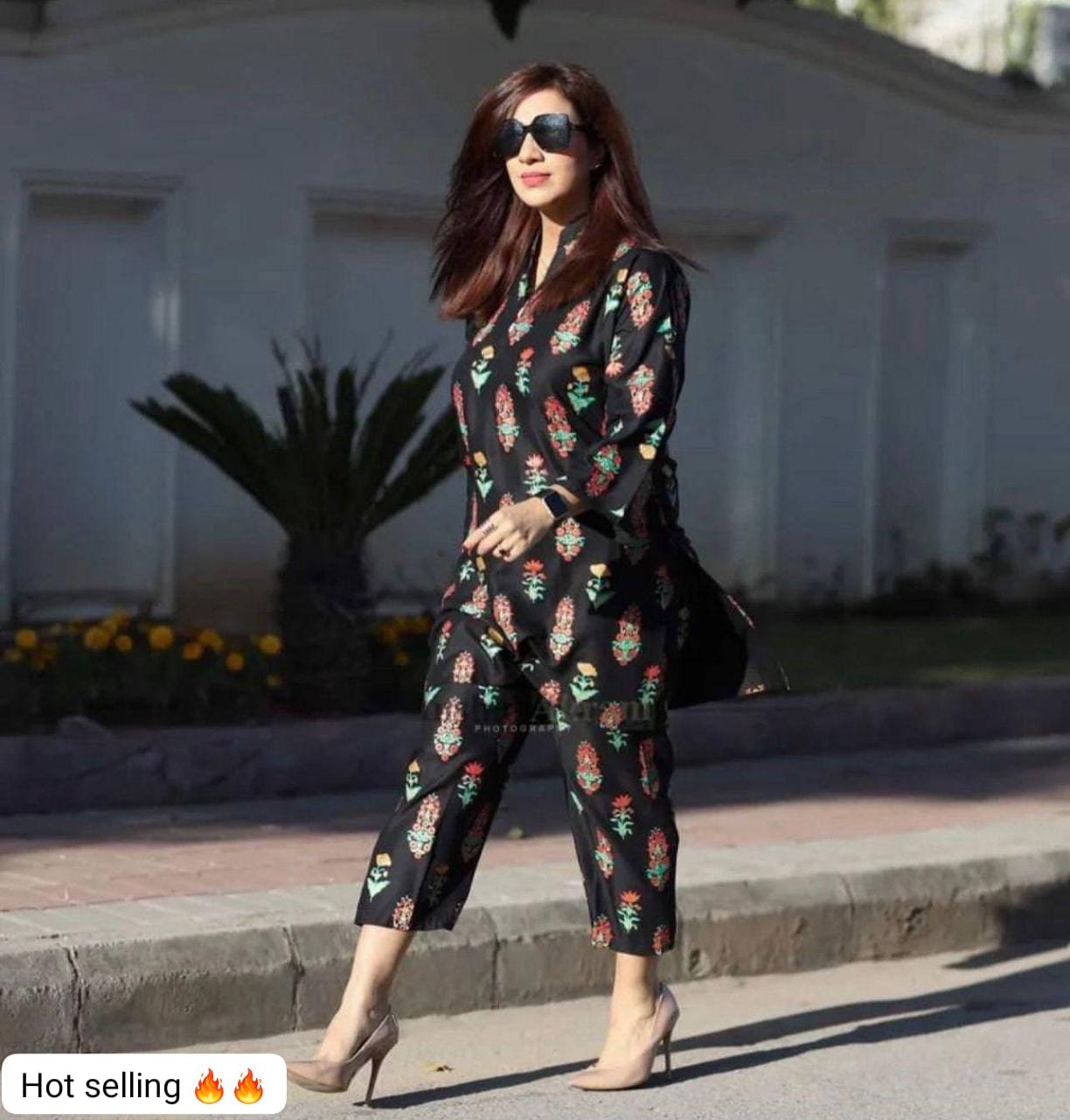 New Digital 3D Block Printed Linen 2 pcs For Ladies and Girls