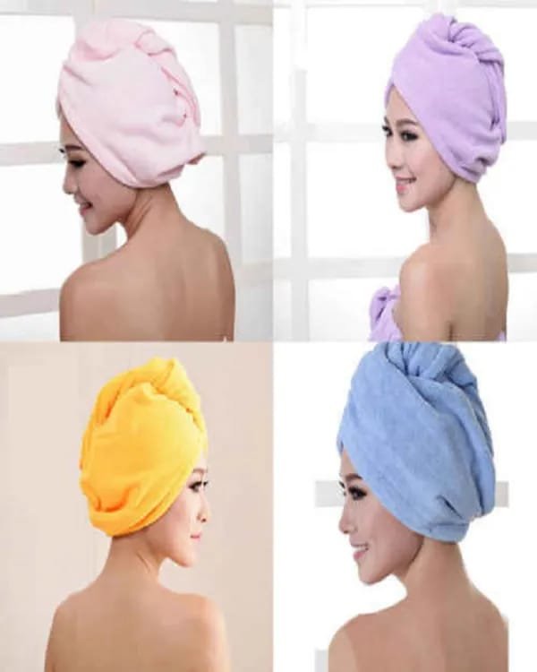 Hair Dryer Cap Towel - Hair Wrap Towel