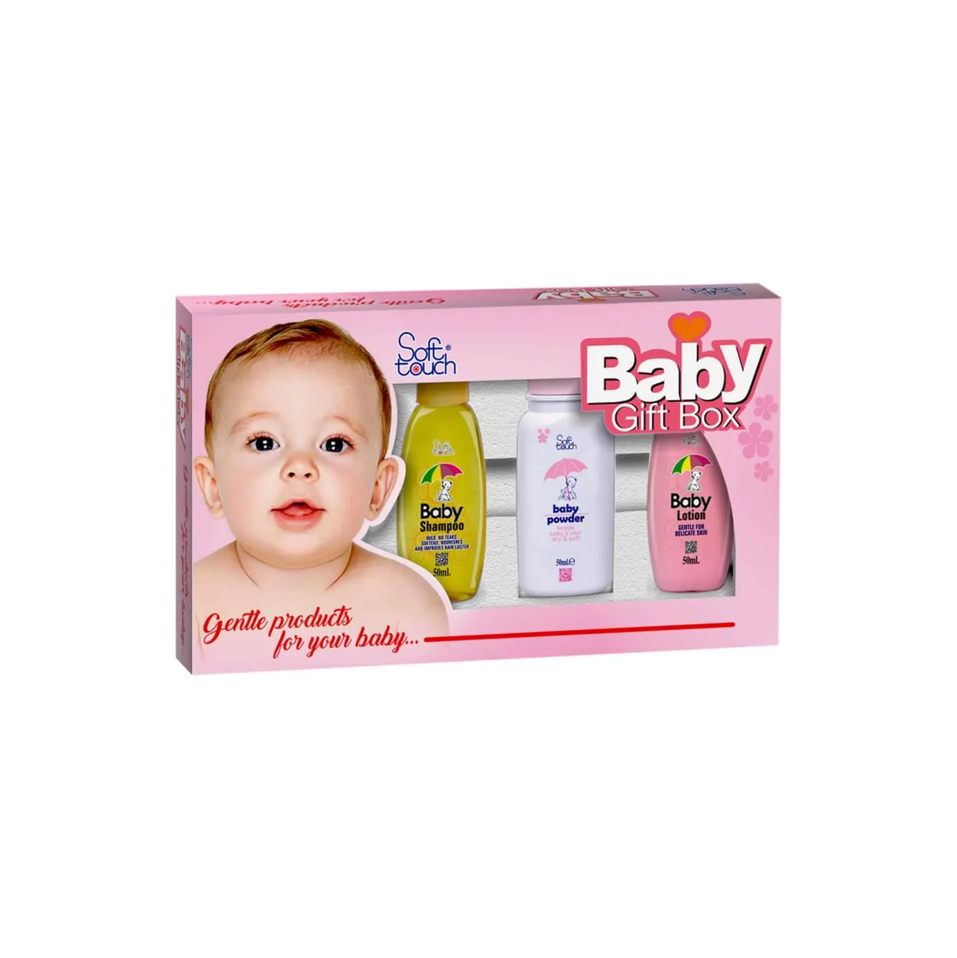 Soft Touch Baby Care Large Gift Box Kit (Pack Of 4) | Baby Shampoo, Oil, Lotion | Newborn Baby Care Kit