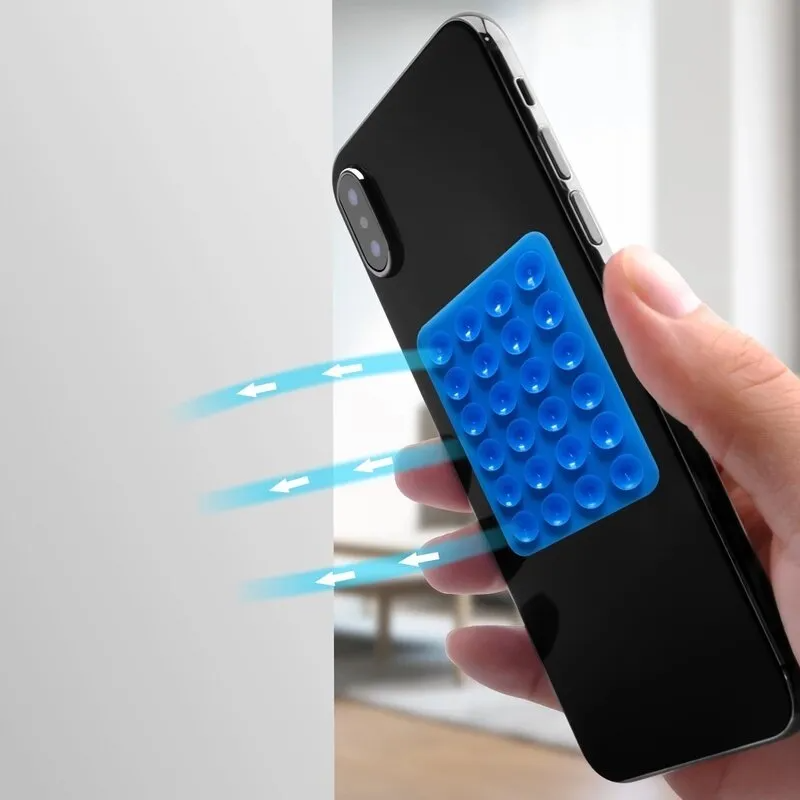 Silicone Suction Pad Phone Holder | Self-Adhesive Rubber Sucker Holder for VR & Mobile Accessories