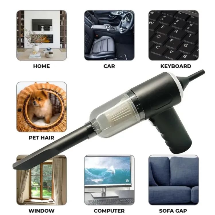 3-in-1 Portable Car Vacuum Cleaner | Compact Handheld Cleaner for Car Interior