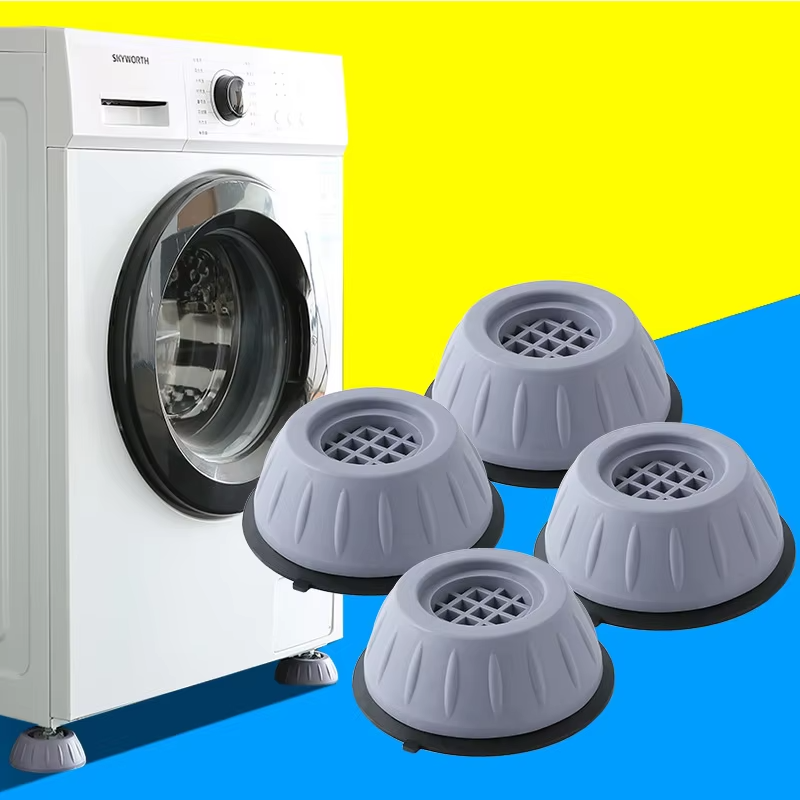 4Pcs Anti-Vibration Washer Foot Pads | Shock Absorbing & Non-Slip Support