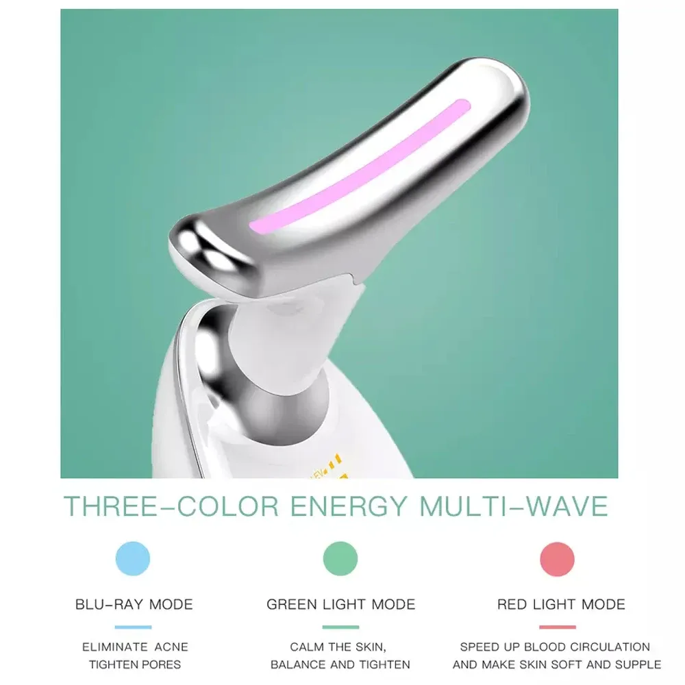 Neck & Face Massager for Double Chin, Skin Lifting & Wrinkle Removal | 3 LED Modes