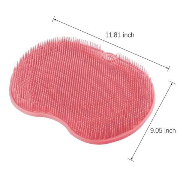 Wall-Mounted Silicone Scrubber – For Feet & Back Cleaning