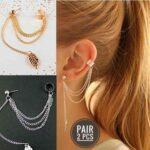 Stylish Leaf Ear Cuff Earrings For Girls