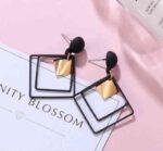 Elegant Acrylic Black Square Drop - Image 3