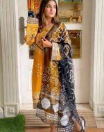 Womens 3Pcs Stitched Chunri Suit - Image 3