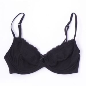 Non-Padded Wired Polyester Nylon Lace Bra