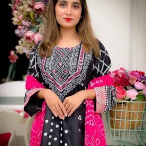 3Pcs Stitched Womens Chunri Suit