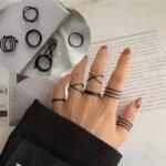 Hip Hop Pack of 6 Rings Set
