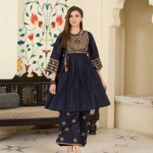2 Pcs Doria Cotton Stitched Suit