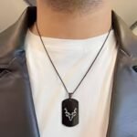 Best Quality Markhor Tag Black Necklace | Stylish and Elegant Accessory