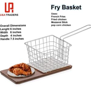 Best Quality Deep Fryer Basket for French Fries | Square Holder (6*6) | Ideal for Chips, Onion Rings, and Chicken
