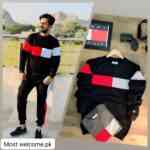2 Pcs Men's Stitched polyester printed tracksuit
