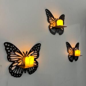 Butterfly Frame Wall Hanging – Pack of 3 | Elegant Home Decor