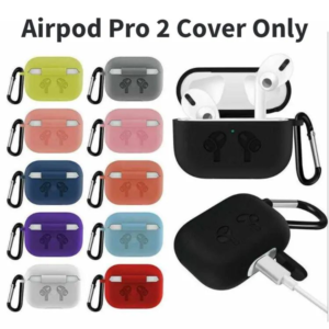 AirPods Pro 2 Silicone Protective Case with Clip | Anti-Dust & Scratch-Resistant Cover