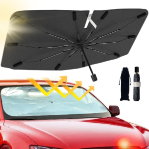 Car Windshield Sunshade Umbrella | UV Reflecting & Heat Protection | Foldable High-Quality Sunshade Cover