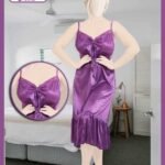 Women’s Satin Lace Imported Nighty 1Pcs – Elegant Satin Nightwear & Luxury Sleepwear Lingerie