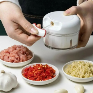 Mini Garlic Chopper | Multifunctional Hand-Held Vegetable Chopper | Manual Food Processor