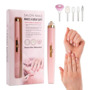 Rechargeable Flawless Salon Nail Drill | Electric Nail File Tool Set with Drill Bits