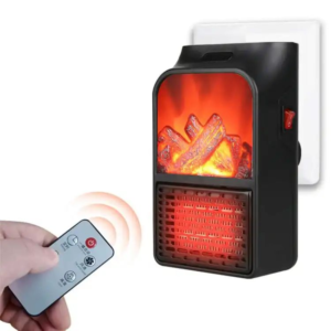 Remote Control Winter Flame Heater | Mini Portable Heater for Bedroom, Office, Dormitory