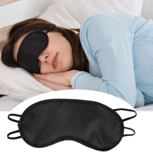 Sleeping Nap Eye Mask | Comfortable Eye Shade Cover for Travel, Office, and Rest | Black