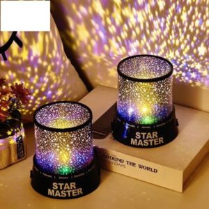 Vimite Star Master LED Starry Sky Projector Lamp | Rotating Galaxy Stars Moon Night Light | Battery Operated Music Night Lamp for Kids’ Bedroom Decoration