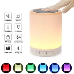 Wireless Bluetooth Touch Lamp Portable Stereo Bass Speaker | Compatible with All Android| iOS Smartphones| Windows Laptops