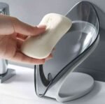 Fonicy Plastic Leaf-Shaped Soap Dish Holder| Decorative Storage Holder Box for Bathroom , Kitchen , Easy Cleaning Soap Saver - Image 7