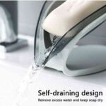 Fonicy Plastic Leaf-Shaped Soap Dish Holder| Decorative Storage Holder Box for Bathroom , Kitchen , Easy Cleaning Soap Saver - Image 4