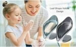 Fonicy Plastic Leaf-Shaped Soap Dish Holder| Decorative Storage Holder Box for Bathroom , Kitchen , Easy Cleaning Soap Saver - Image 6