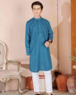 Boy Embroidered Cotton Kurta