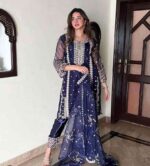 3 Pcs Embroidered Organza Suit - Image 4