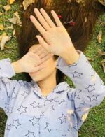 2PCs Girls Flaline Printed Night Suit - Image 2