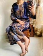 2 Pcs Women's Stitched Linen Printed Suit - Elegant and Comfortable Fashion | Ready-to-Wear Ethnic Outfit - Image 5