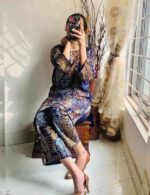 2 Pcs Women's Stitched Linen Printed Suit - Elegant and Comfortable Fashion | Ready-to-Wear Ethnic Outfit - Image 4