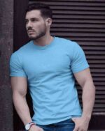 Best Quality Basic T Shirt – Round Neck, Short Sleeve - Image 12